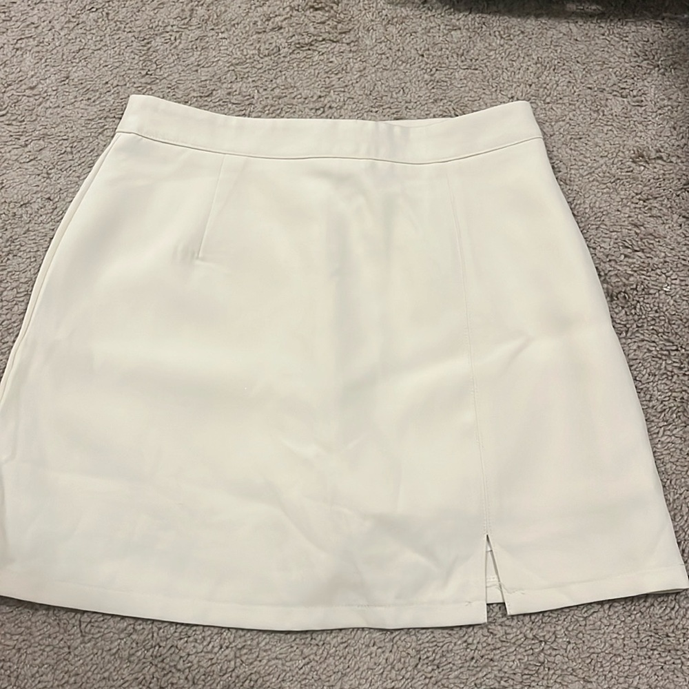 White Mini Skort